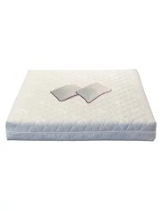 Set Saltea ortopedica, Jupiter Memory One 160x200x24cm, cu spuma poliuretanica, memory foam 4 cm, husa detasabila, tricot Silver Care, hipoalergenica,