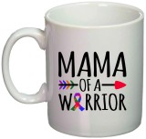 Cana alba personalizata &quot;Mama of a warrior&quot;, INOVATIX&reg;. 330ml, Oem