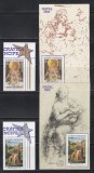 Sao Tome si Principe 1983 - Crăciun - Picturi de Salvador Dali, Raphael,2 Serii + 2 Colite, Cota 26 EURO, RARE, MNH