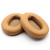 Set 2 bureti pentru casti Skullcandy Crusher ANC EVO 3.0 / 2.0 / 360 / Hesh 3 / Venue, Over-Ear, Khaki, Spuma cu memorie, Piele ecologica