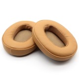 Set 2 bureti pentru casti Skullcandy Crusher ANC EVO 3.0 / 2.0 / 360 / Hesh 3 / Venue, Over-Ear, Khaki, Spuma cu memorie, Piele ecologica