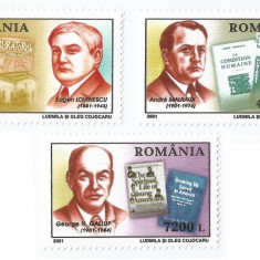 Romania, LP 1544/2001, Aniversari - Personalitati (I), MNH