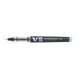 Pachet 10 buc roller reincarcabil v5 hi-tecpoint pilot 0.5 mm varf fin Roller reincarcabil Pilot V5 Hi-Tecpoint 0.5 mm negru