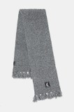 Just Cavalli eșarfă cu l&acirc;nă culoarea gri, melanj, 79RA2H08 ZG411