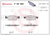 BREMBO P 59 084 PRIME LINE set placute frana,frana disc
