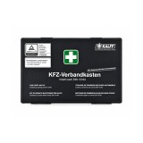Trusa medicala auto KALFF DIN 13164, cutie plastic neagra, fabricata in Germania
