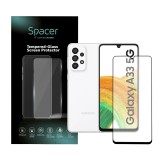 FOLIE STICLA Spacer pentru Samsung Galaxy A33, grosime 0.3mm, acoperire totala ecran, strat special anti-ulei si anti-amprenta, Tempered Glass, sticla