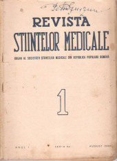 Revista stiintelor medicale 1949 4 foto