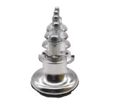 Set de 5 glisoare pentru scaunul de birou Sxspace, plastic, argintiu, 11 mm
