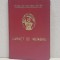 CARNET DE MEMBRU - U.T.C. - UNIUNEA TINERETULUI COMUNIST DIN ROMANIA , ORGANIZATIA BUCURESTI , ELIBERAT 29 APRILIE 1966