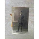 FOTOGRAFIE, PORTRET DE SOLDAT. PERIOADA INTERBELICA. FOTO LUX GRIVITEI 131, BUCURESTI. 47-238025