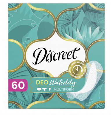 Absorbante zilnice Discreet Deo Waterlily, 60 buc foto