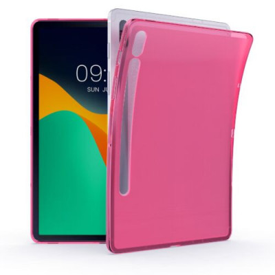 Husa pentru tableta Samsung Galaxy Tab S8/Galaxy Tab S7, Kwmobile, Roz, Silicon, 52914.08 foto