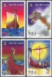 Isle of Man 1998 - Vapoare, bărci viking, longboats, serie neuzata
