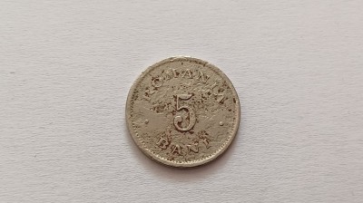 Romania -5 bani 1900 foto