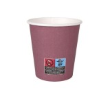 Set 24 pahare din carton natural, 200 ml, bordo