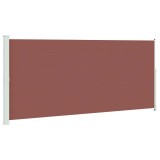 Cumpara ieftin Copertina laterala retractabila terasa, maro, 220x514 cm