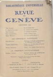Revue de Geneve- revista in franceza, decembrie 1925