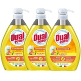 Dual Power Pachet 3 x Detergent de vase Citrus 1000ml