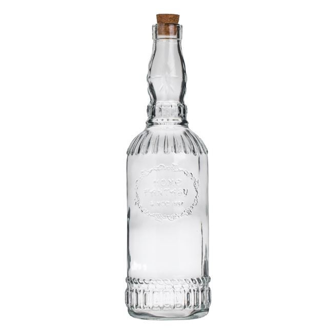 Sticla de Apa, AVA, model Home Fantasy capac pluta, transparenta, 720ml