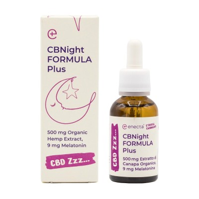 Formula Enecta CBNight Plus 250mg CBN + 250mg CBD + 9mg Melatonina (30ml) foto