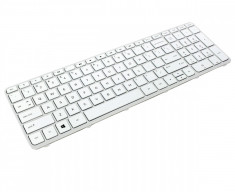 Tastatura laptop HP 250 G2 alba US/UK cu rama foto