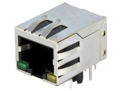 Soclu RJ45 8P8C ecranat cu LED foto