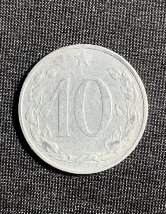 Moneda Cehoslovacia 10 haleri 1953