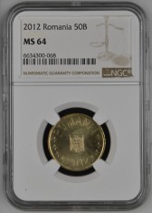 Romania - 50 Bani 2012 - MS 64 - Top Pop foto