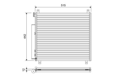 VALEO 822655 Condensator, climatizare foto