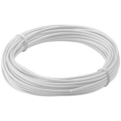 Cablu cupru multifilar izolat 10m alb 1x0.14mm Goobay foto