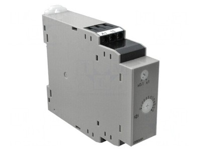 Timer SPDT 1-120s 250VAC 5A pentru șină DIN, 200-240VAC foto