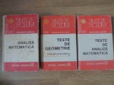 ANALIZA MATEMATICA APLICATII. TESTE DE GEOMETRIE. TESTE DE ANALIZA MATEMATICA VOL.1-3-CATALIN PETRU NICOLES-273194