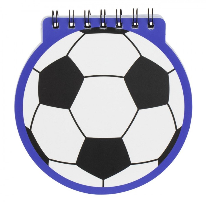 Carnet Notițe Fotbal, Model Minge, Culoare Multicolor, Dimensiuni 14.5x15cm, File 60, Copertă Moale, Legare Spirală