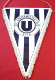 Fanion (de protocol) fotbal - FC UNIVERSITATEA CLUJ (dimensiuni 41x29 cm)