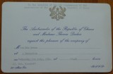 Cumpara ieftin 4 invitatii la receptii oficiale catre Maria Groza, anii 1964 - 1967, ONU, Belgia, Ghana