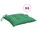Cumpara ieftin Perne de scaun, 6 buc., verde, 40x40x7 cm, textil oxford