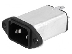 Conector AC soclu tată 6A 250VAC IEC 60320
