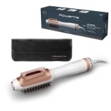 Uscator de par si perie cu aer cald Rowenta Reverso 2 in 1 CF9820F0, 2 trepte de viteza/temperatura, husa transport inclusa, alb &amp;amp; auriu