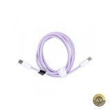 Cablu Date si Incarcare USB-C - USB-C OEM C263 60W 1.5m Mov