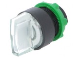 Comutator Rotativ 22mm cu LED Alb IP66