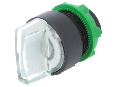 Comutator Rotativ 22mm cu LED Alb IP66 foto