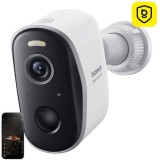 Camera de Supraveghere pentru Exterior Baseus N1 Plus Wi-Fi 2K Acumulator 10500mAh Alb