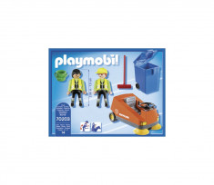 Agenti de salubritate cu masina - Playmobil foto