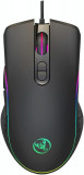Cumpara ieftin Mouse Nou pentru Gaming, HXSJ A867, 6400dpi, 7 Butoane, RGB, Negru, Cu Fir NewTechnology Media