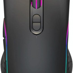Mouse Nou pentru Gaming, HXSJ A867, 6400dpi, 7 Butoane, RGB, Negru, Cu Fir NewTechnology Media