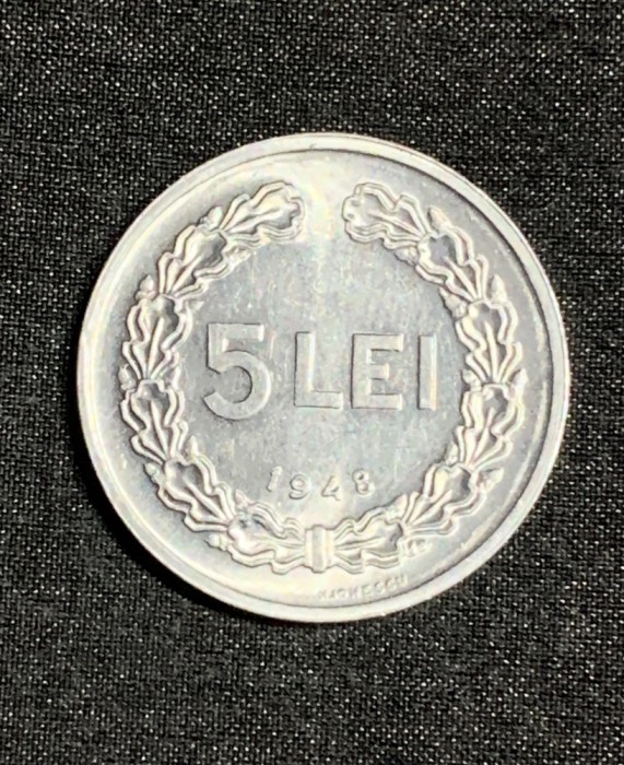 Moneda 5 lei 1948