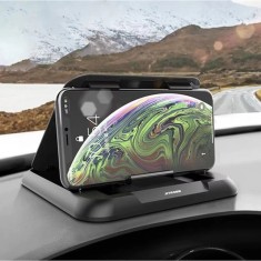 Suport autoadeziv telefon, unghi reglabil, 3-7&quot;, ABS+silicon