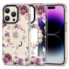 Husa Tech-Protect Magmood MagSafe pentru Apple iPhone 15 Pro Max Rose Floral, Silicon, Carcasa