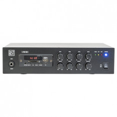 Mixer amplificat PA linie 100V 60W cu USB, BT, SD, FM